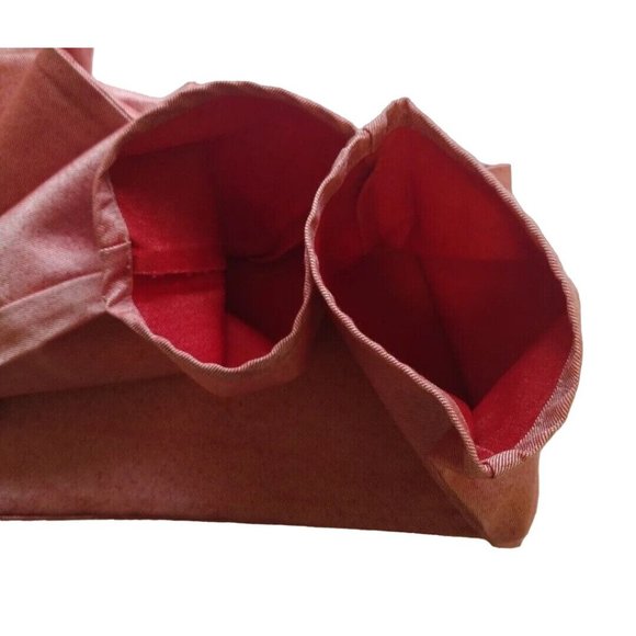 Vintage Reflect Jeans Womens 14 Salmon Pink Straight Wide Leg High Waisted - Picture 9 of 10